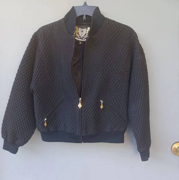 St John black quilted bomber jacket M. - Picture 4 of 4
